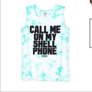 PINK Call Me On Your Shell Phone tank
